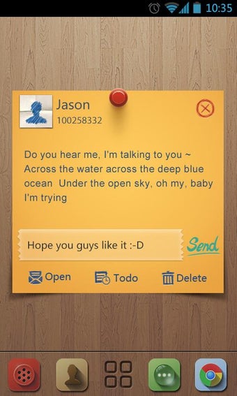 Imagen 1 para GO SMS Pro Z Memo Theme E…