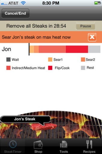 Imagen 3 para Steak Grilling Timer & Re…