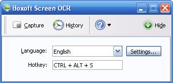 Imagen 1 para Boxoft Screen OCR