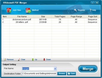 Image 0 for 4Videosoft PDF Merger