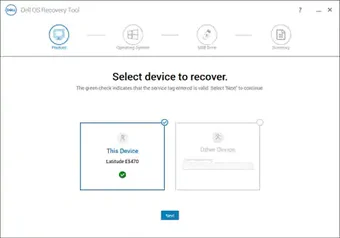 Image 0 for Dell OS Recovery Tool