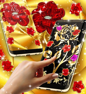 Imagen 1 para Gold rose live wallpaper