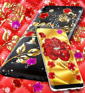 Imagen 3 para Gold rose live wallpaper