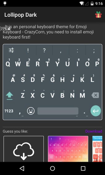 Imagen 1 para Emoji Keyboard - Lollipop…