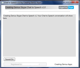 Image 0 for Chat to Speech for Skype