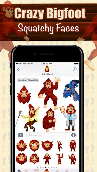 Image 2 for BigfootMoji  Crazy Sasqua…