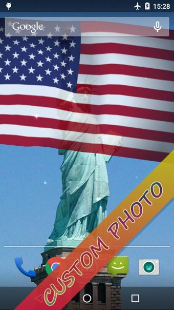 Imagen 1 para US Flag Live Wallpaper