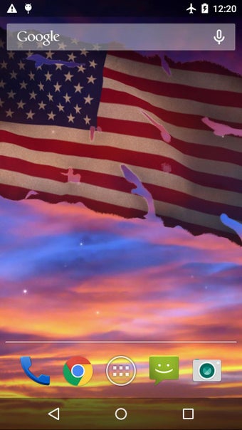 Imagen 1 para US Flag Live Wallpaper