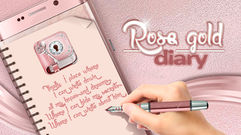 Imagen 1 para Cute Rose Gold Diary App