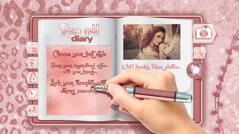 Imagen 2 para Cute Rose Gold Diary App