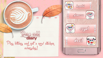 Imagen 3 para Cute Rose Gold Diary App