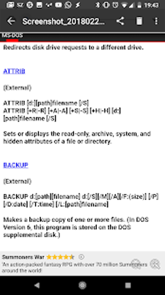 Image 1 for MS-DOS Commands