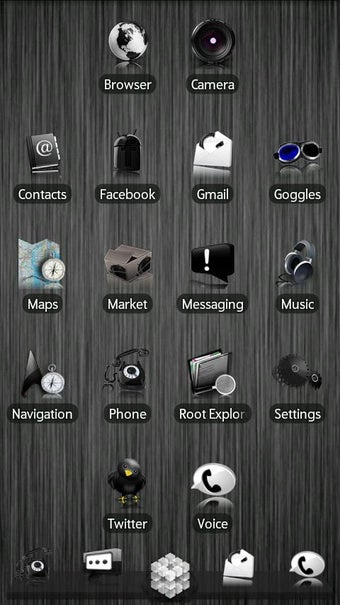 Imagen 1 para Black ADW Theme
