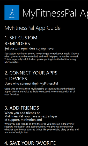 Image 1 for MyFitnessPal App Guide fo…