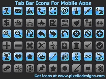 Imagen 0 para Tab Bar Icons For Mobile …