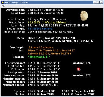 Image 0 for Lunar Tracker