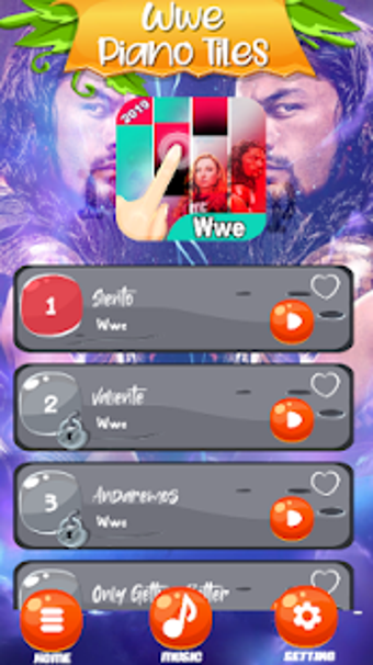 Image 3 for Wwe Piano  Black Tiles 1