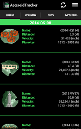Image 1 for Asteroid Tracker