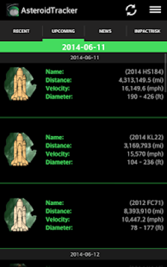 Image 0 for Asteroid Tracker