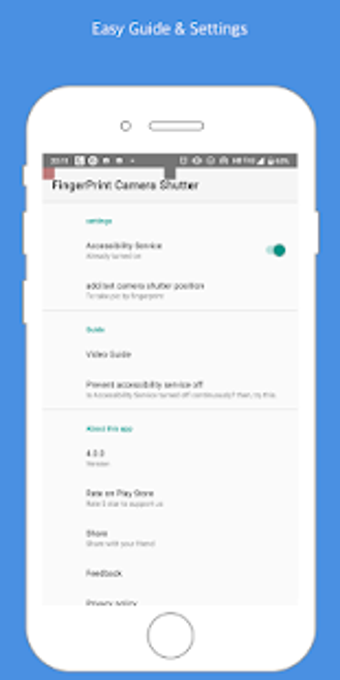 Imagen 0 para Fingerprint Camera Shutte…