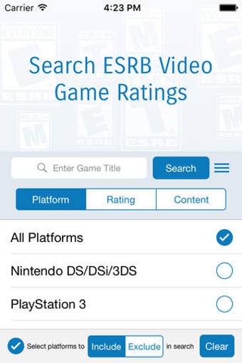 Image 0 for Video Game Ratings by ESR…