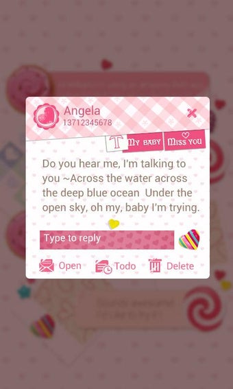 Imagen 2 para (FREE) GO SMS LOVE YOU TH…