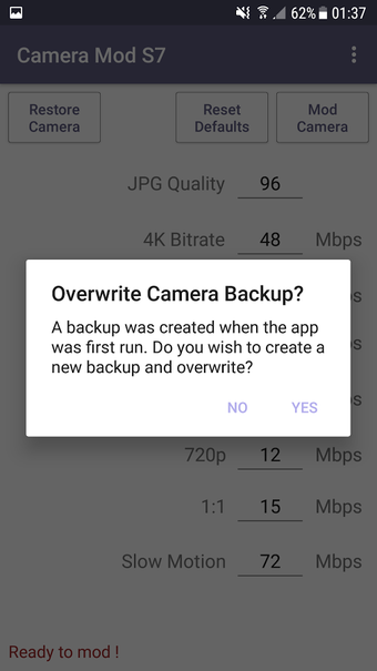Imagen 0 para Camera Mod S7 - Bitrate […