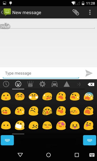 Imagen 1 para Emoji Keyboard - Black Ro…