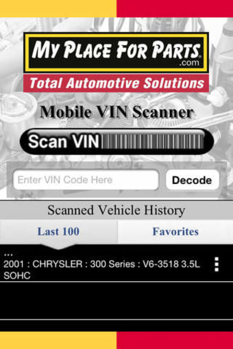 Image 0 for MyPlace Vin Scanner