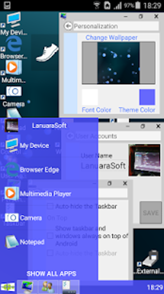 Image 0 for Windroid Launcher (Free)