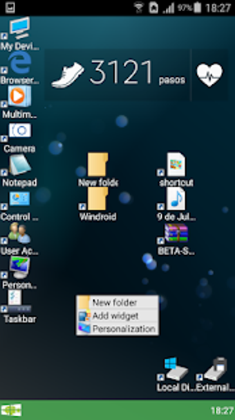 Image 2 for Windroid Launcher (Free)