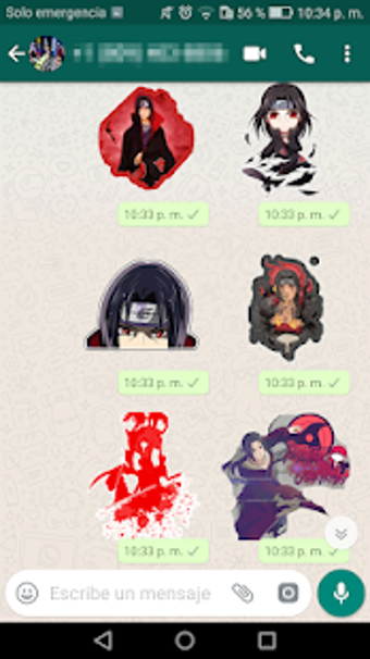 Imagen 0 para Anime Stickers itachi for…