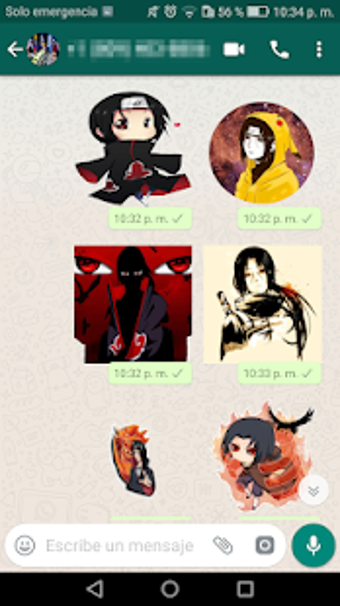 Imagen 1 para Anime Stickers itachi for…
