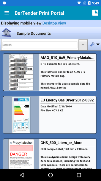 Imagen 0 para BarTender Print Portal Ap…