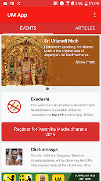 Image 1 for UM App