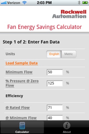 Imagen 1 para Fan Energy Savings Calcul…