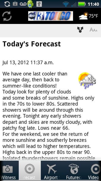 Imagen 1 para ABC13 Weather To Go