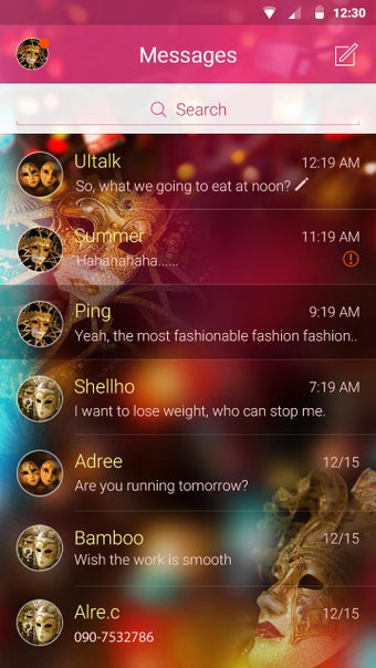 Image 1 for GO SMS PRO MASQUERADE THE…