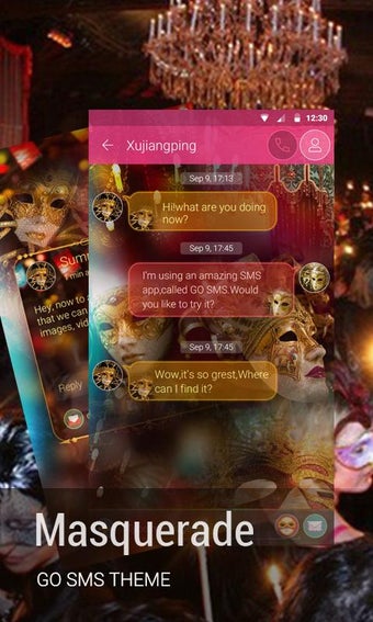 Image 0 for GO SMS PRO MASQUERADE THE…
