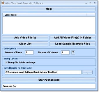 Imagen 0 para Video Thumbnail Generator…