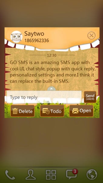 Image 3 for GO SMS JUNGLE THEME