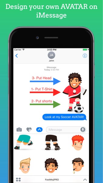 Imagen 3 para FootMoji PRO - Soccer Emo…
