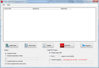 Image 0 for PDFdu Split PDF