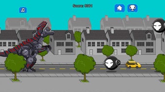 Image 1 for Robot Dinosaur Black T-Re…