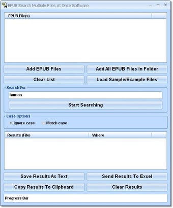 Image 0 for EPUB Search Multiple File…