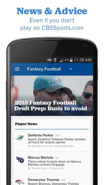 Imagen 5 para CBS Sports Fantasy