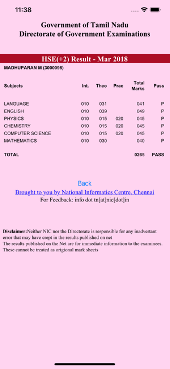 Image 3 for TN HSE Result