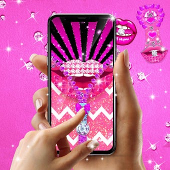 Imagen 2 para Diamond lips lock screen