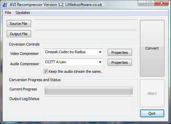 Image 0 for AVI Recompressor