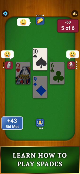 Imagen 3 para Spades Card Game